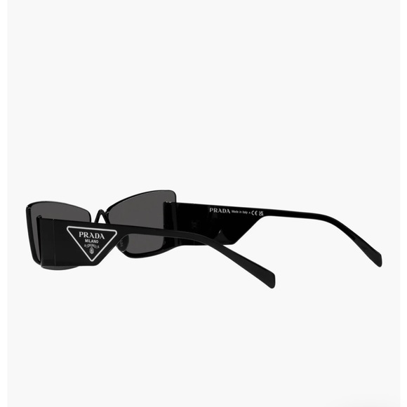 Authentic Brand New Prada Runway Butterfly Rectangular Sunglasses SPR 59Z Black - Picture 6 of 11